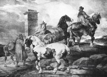  caballos Pintura - Caballos Romanticista Theodore Géricault